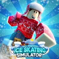 A thumbnail created for Ice Skating Simulator. (Image via Roblox Corporation)